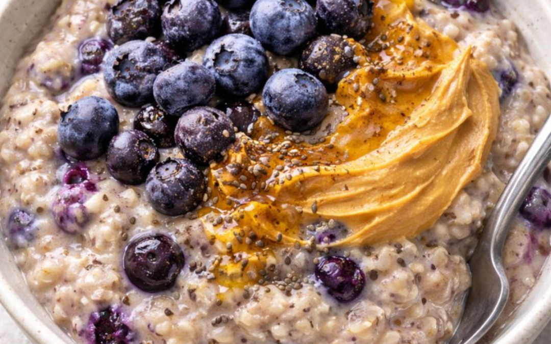 Protein Blueberry Hot Oats