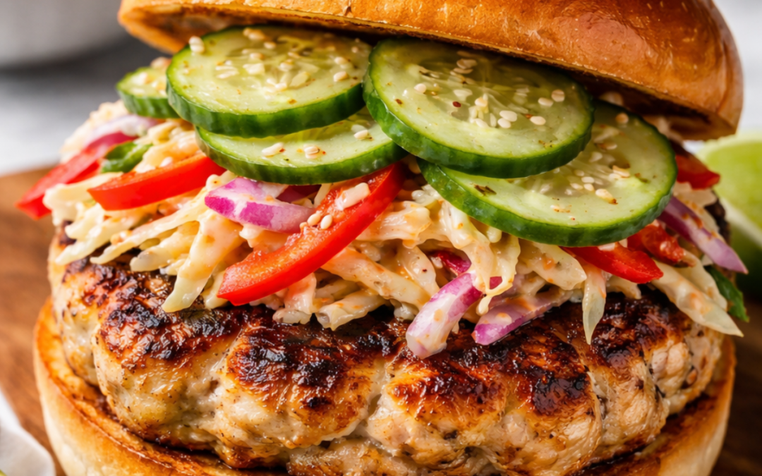 Thai-Chili Chicken Burgers
