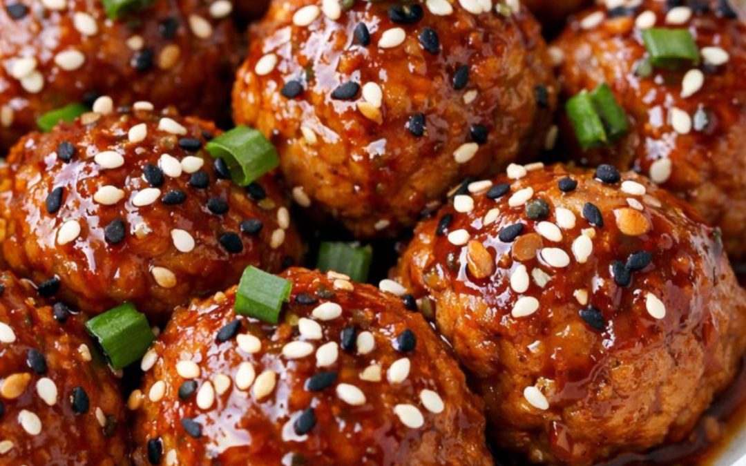 Honey sriracha meatballs