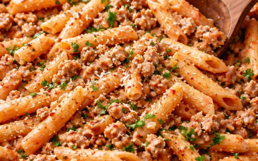One-Pan High-Protein Penne Vodka