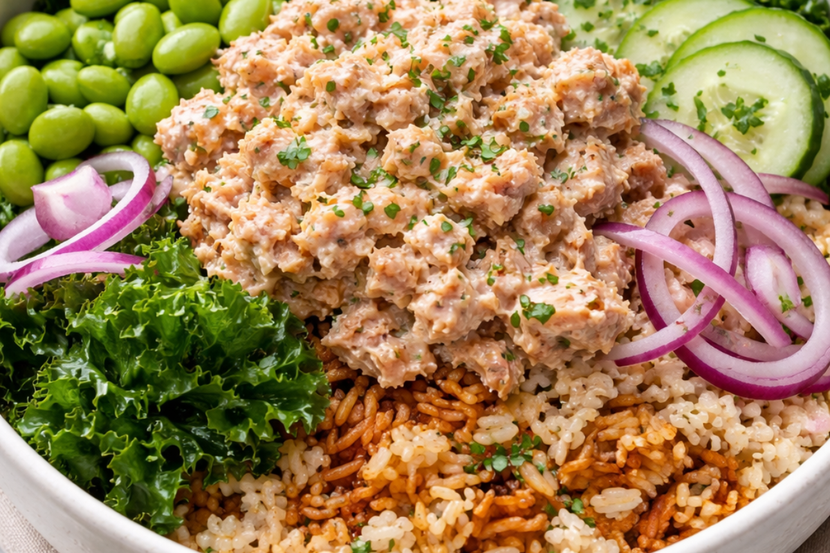 Tuna Salad with Crispy Rice