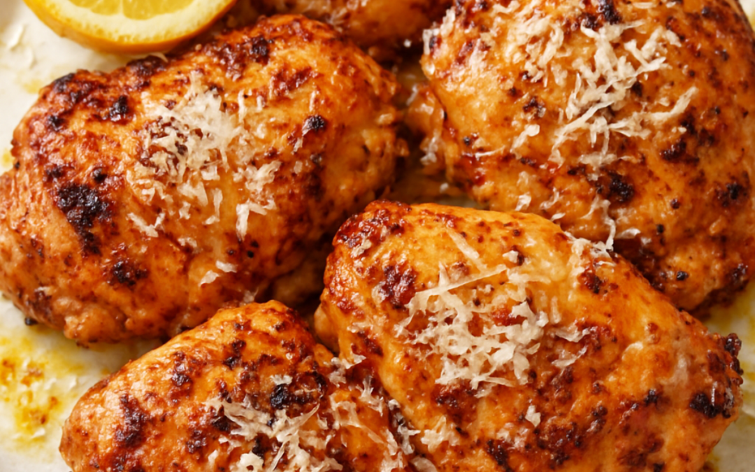 Garlic Parm Chicken Thighs