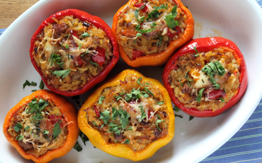 Open-Faced Stuffed Peppers