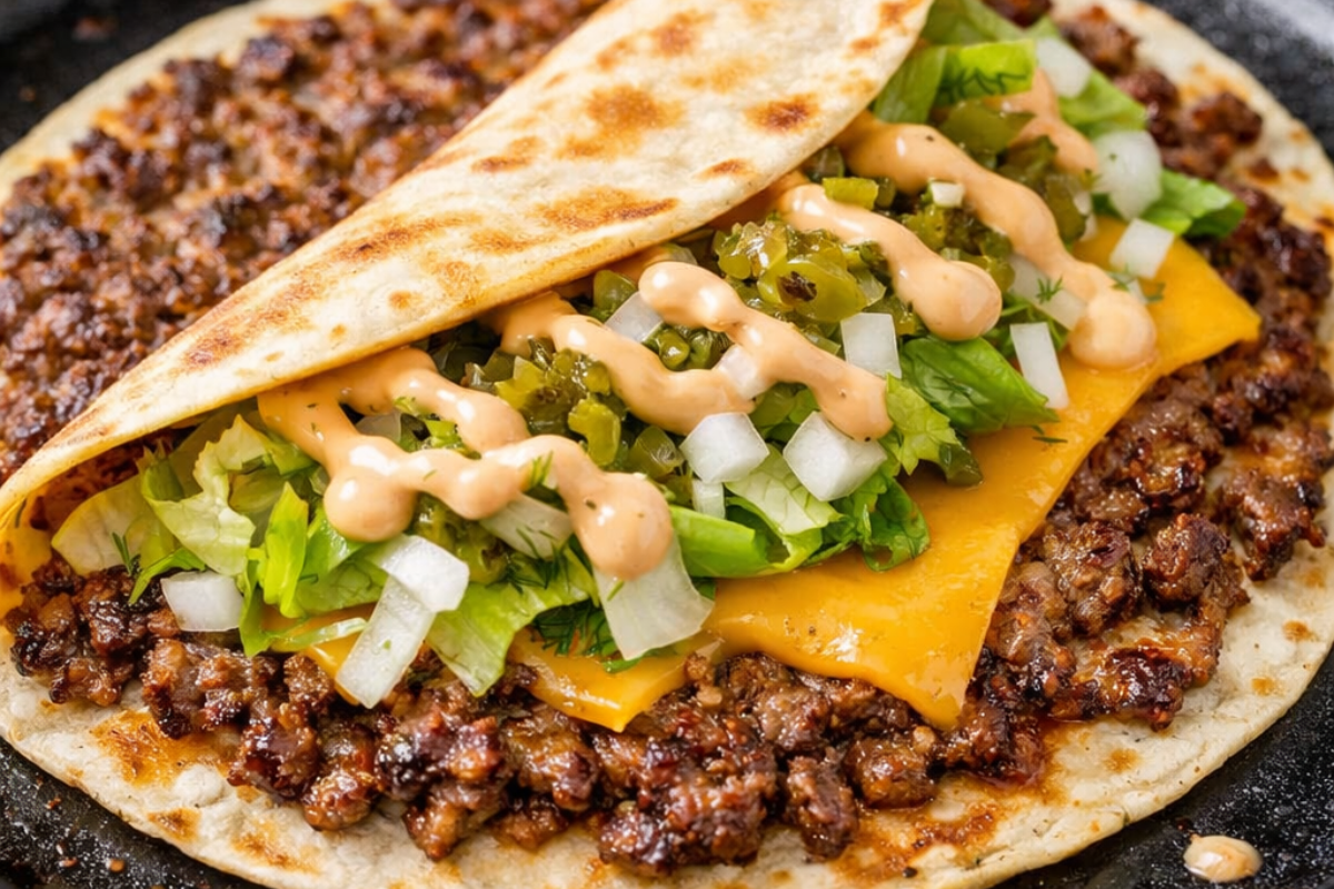 Smash Burger Tacos