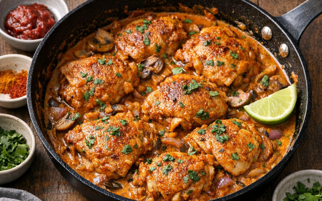 Spicy Coconut Chicken Thighs