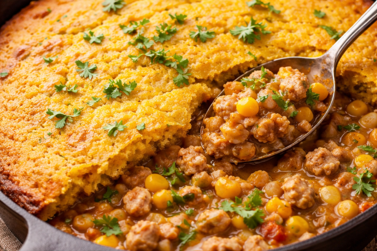 Pumpkin Cornbread Chili