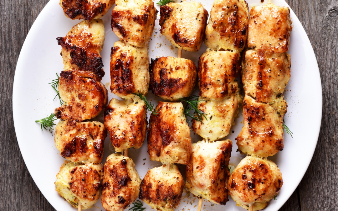 Greek Yogurt Chicken Kebabs