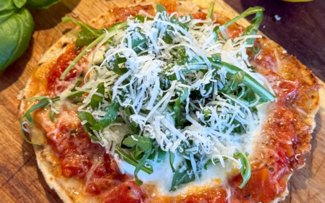 Chicken Pizza Caesar Smash Tacos