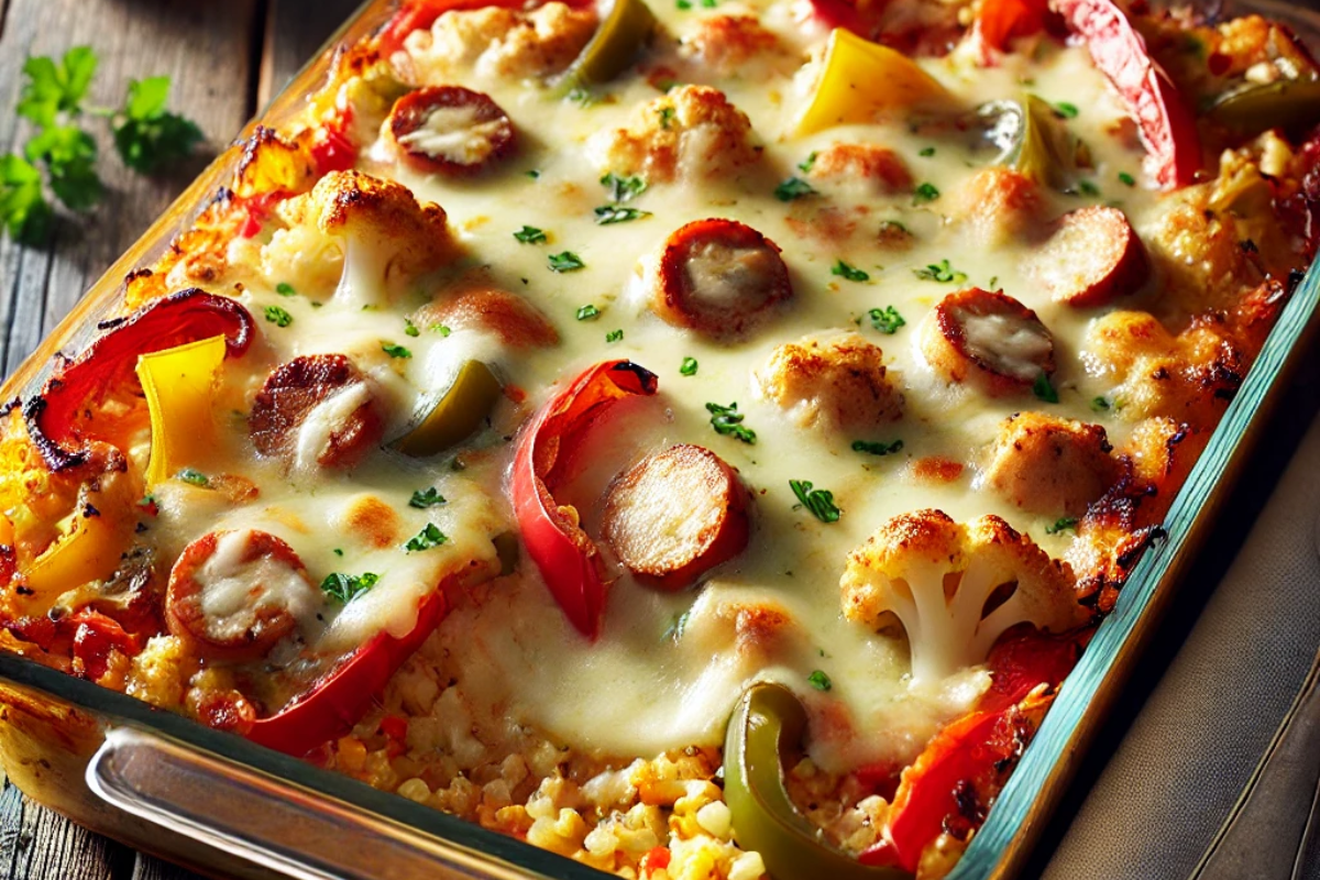 Sausage & Peppers Bake