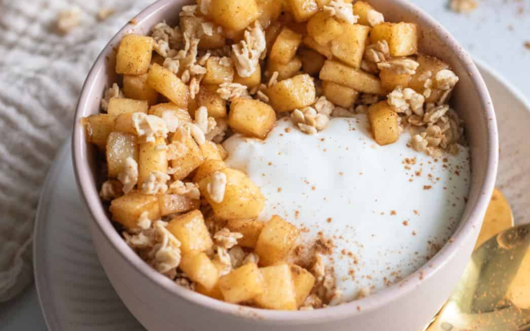 Blended Cottage Cheese Cinnamon Apple