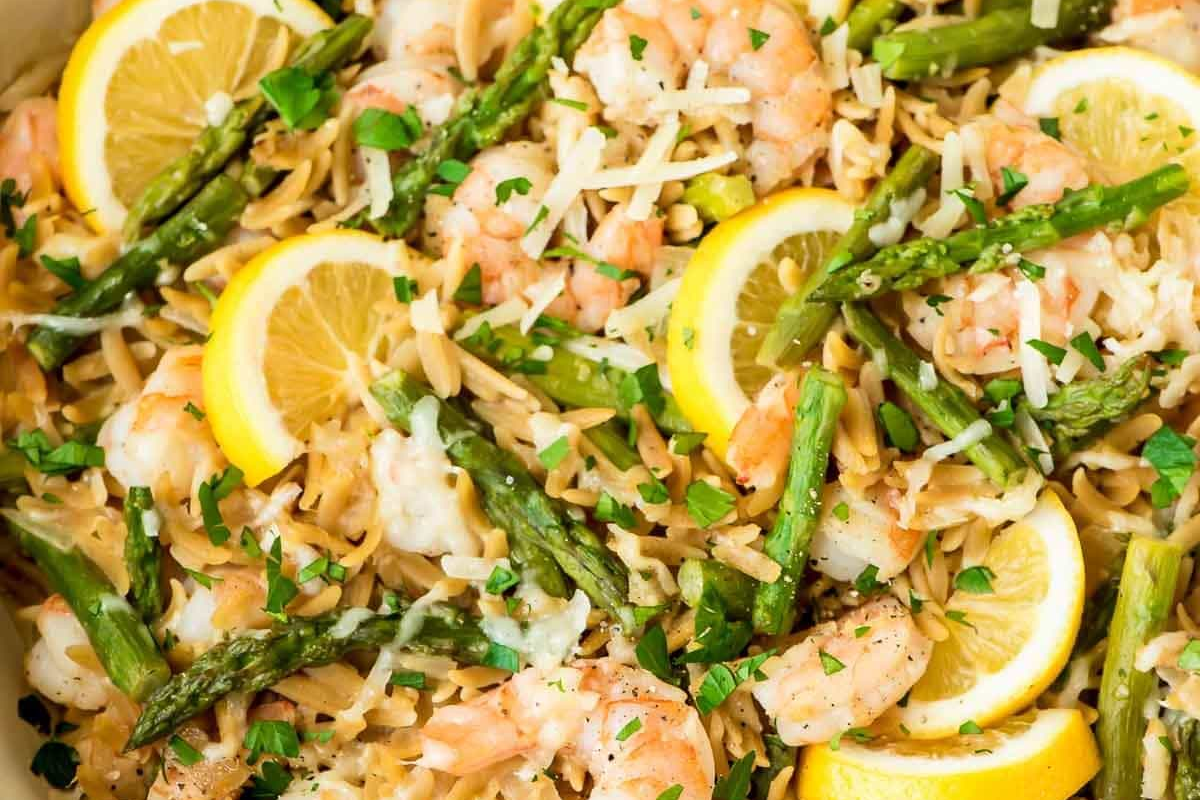Orzo Lemon Shrimp