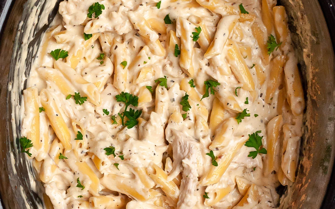 Chicken Alfredo Bake