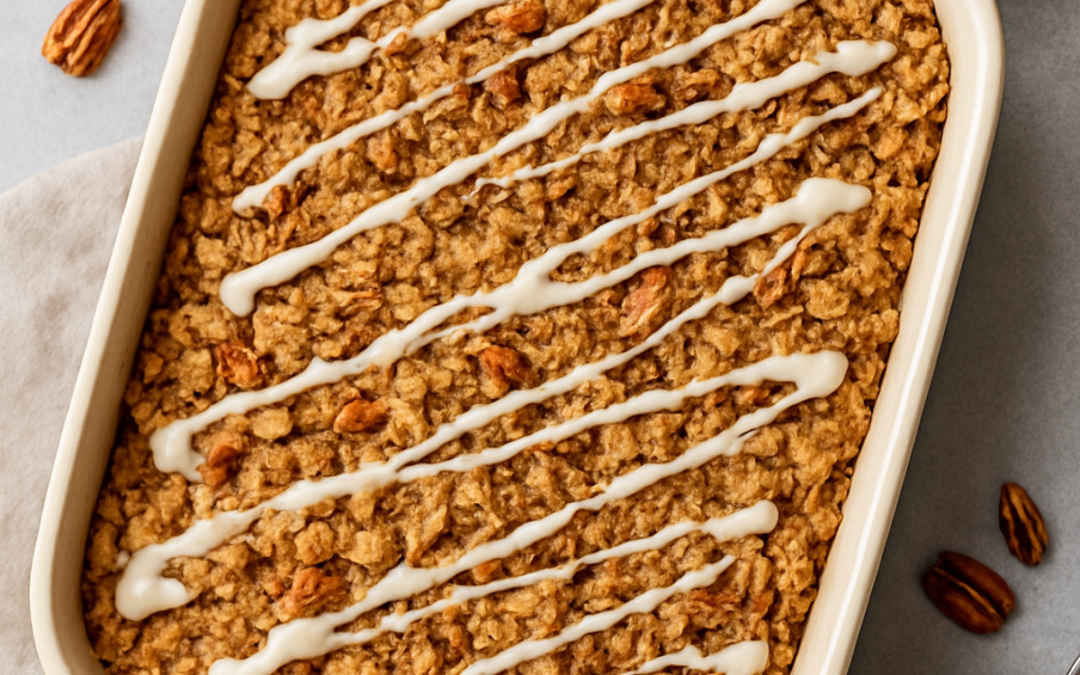 Lower Calorie Coffee Cake Baked Oats