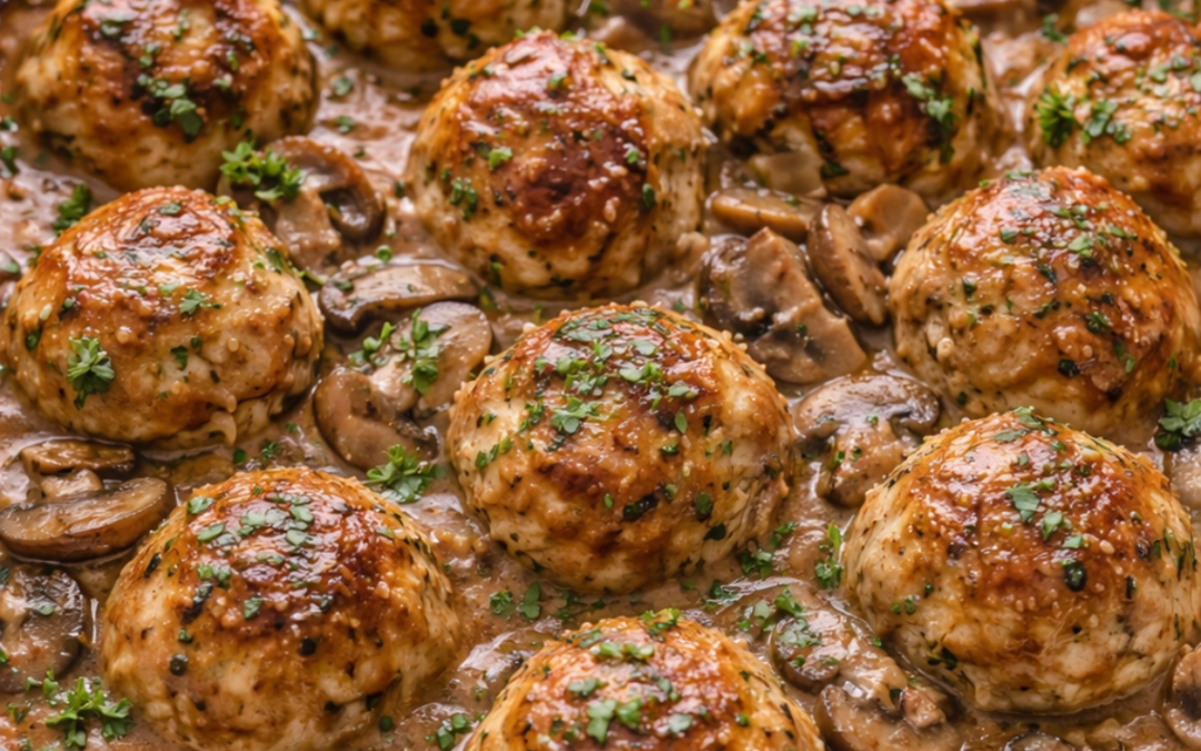 Chicken Marsala Meatballs