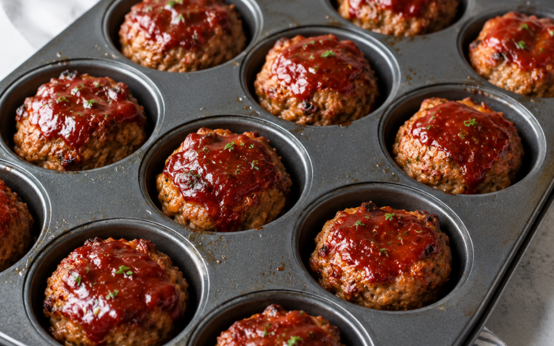 BBQ Bacon Mini Meatloafs.