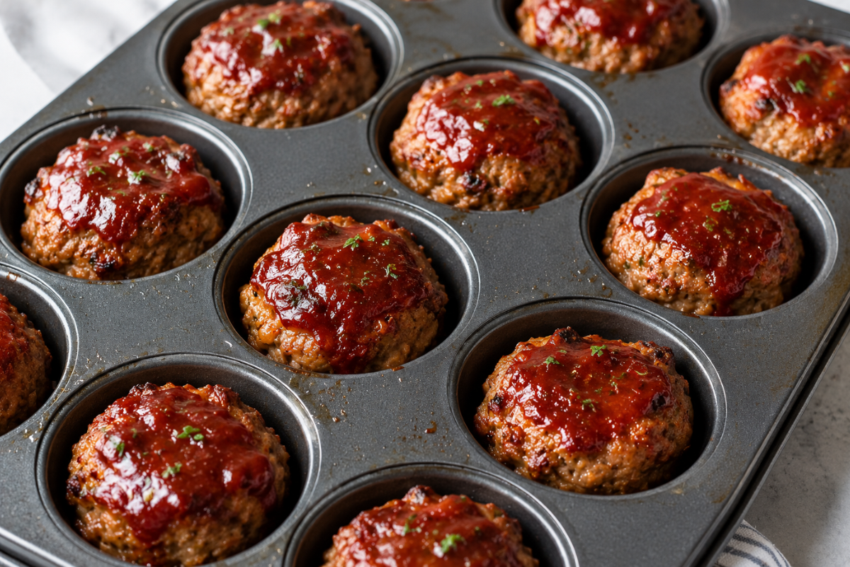 BBQ Bacon Mini Meatloafs.