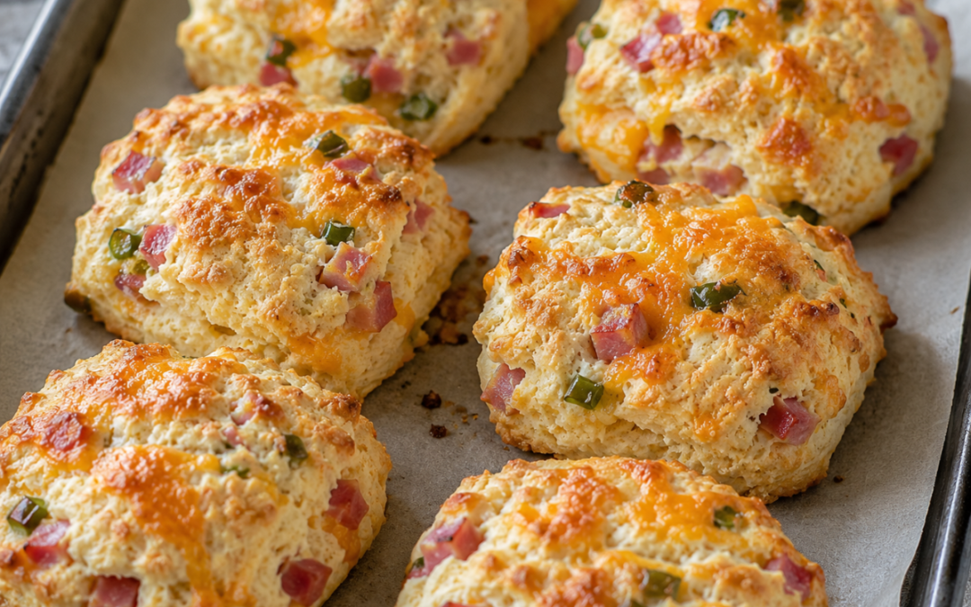 Ham & Cheddar Biscuits