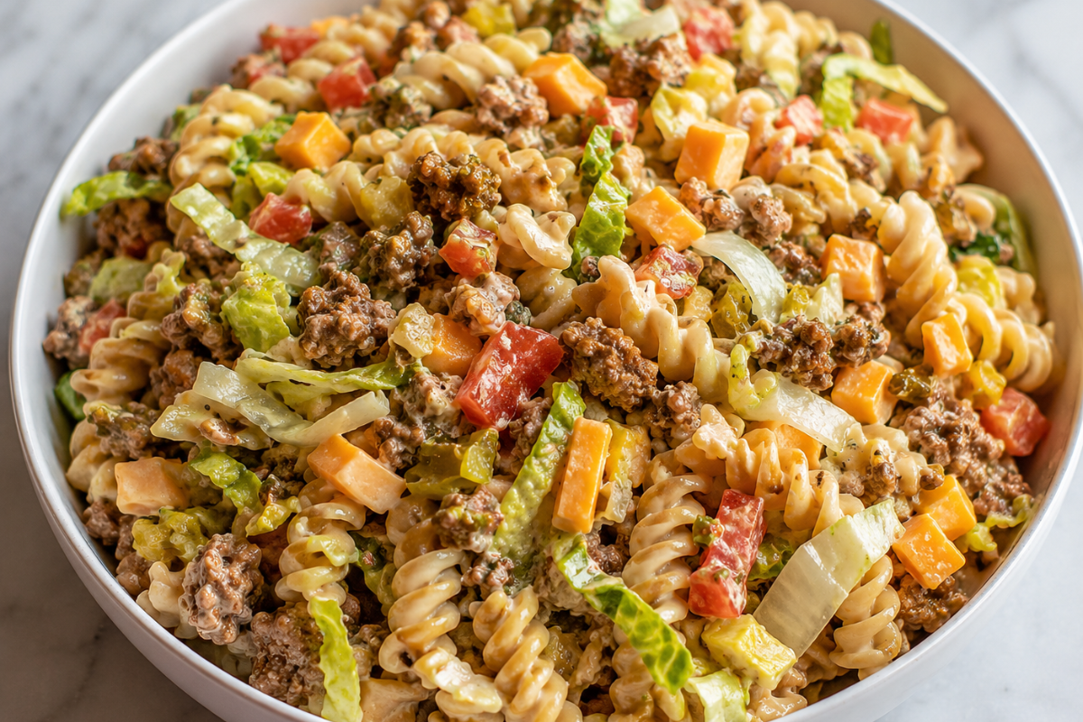 Big Mac Pasta Salad
