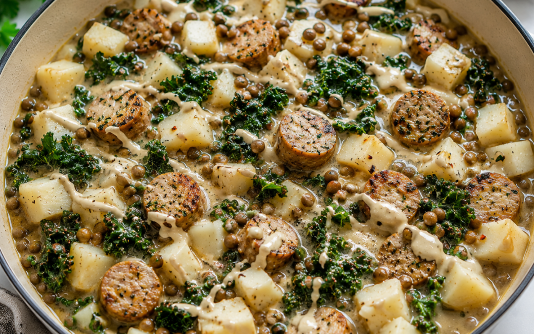 Creamy Lemon Tahini Sausage Bowl