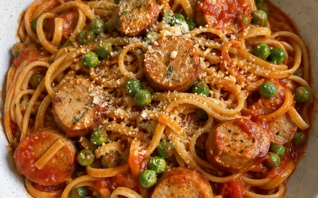 Lazy Girl Chicken Sausage Pasta
