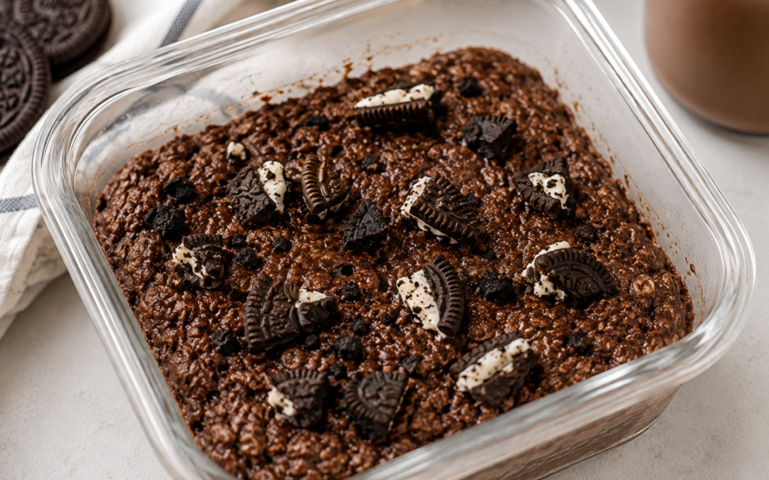Oreo Cookie Baked Oats