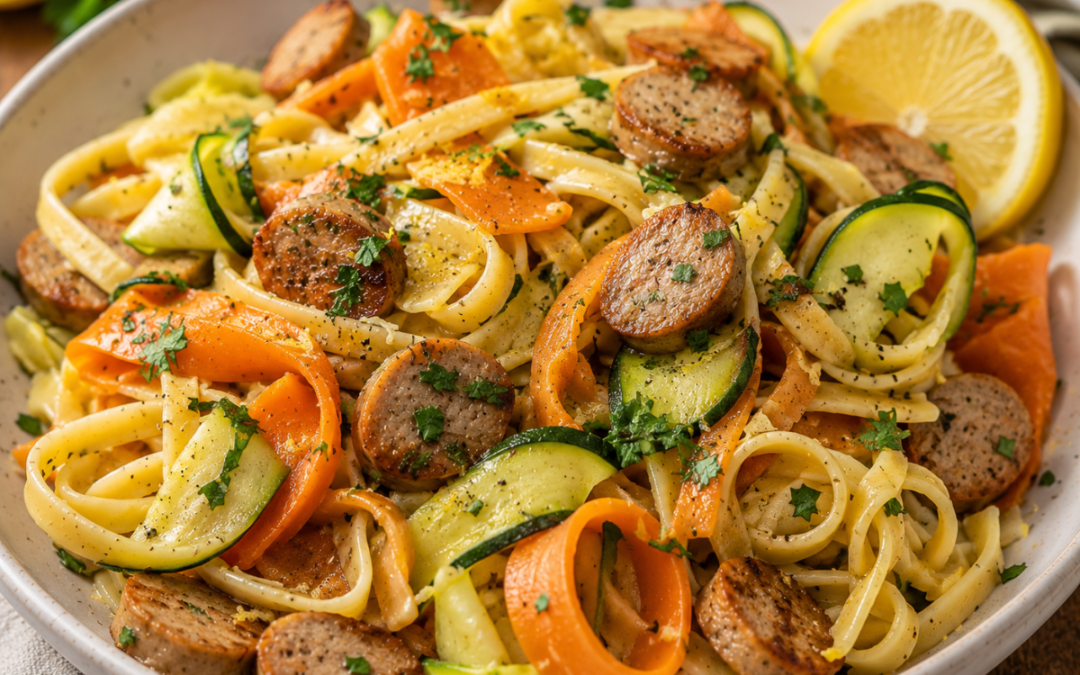 Chicken Sausage Garden Pasta