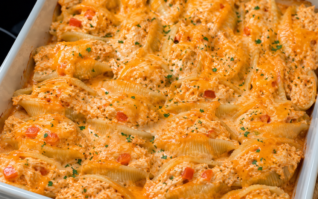 Buffalo Chicken Stuffed Shells