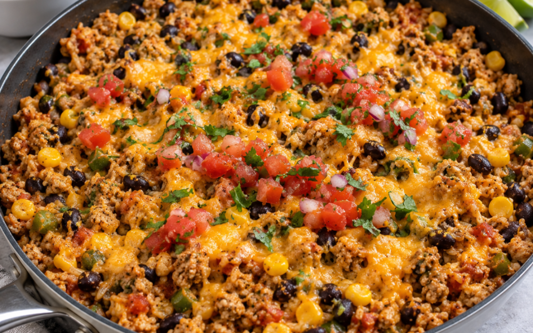 One Pot Turkey Taco Skillet