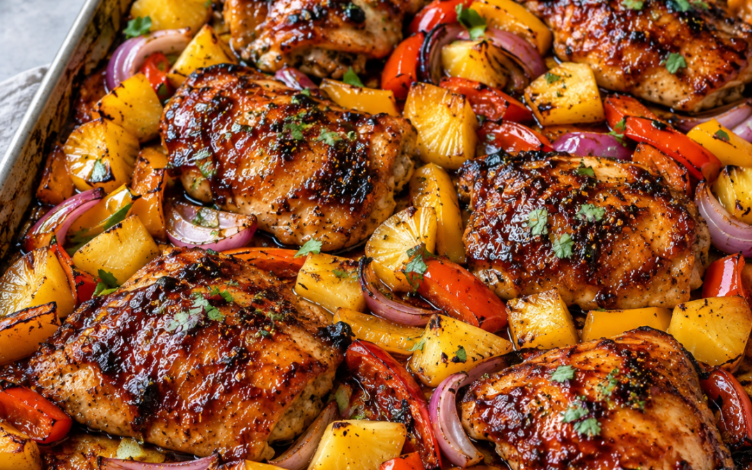 Sheet Pan Korean BBQ Chicken Thighs