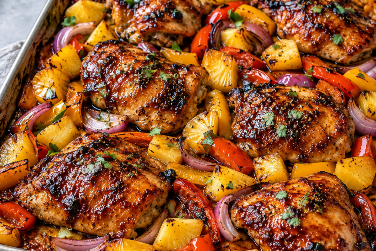 Sheet Pan Korean BBQ Chicken Thighs